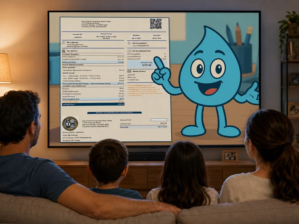 Community presentation about water billing