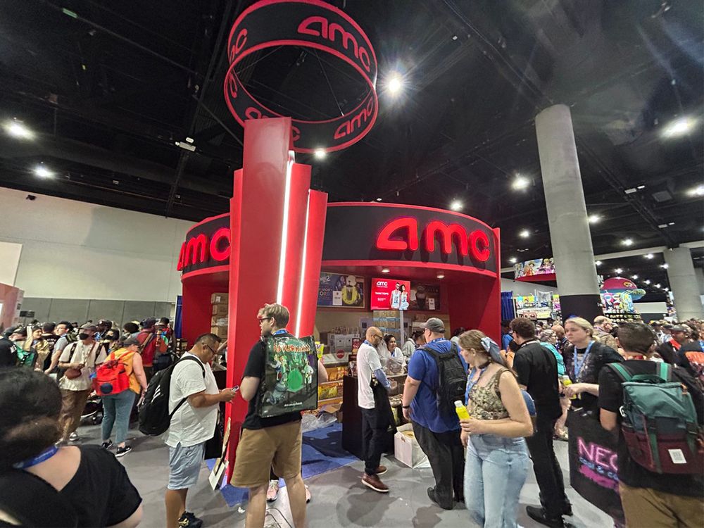 AMC event booth floor