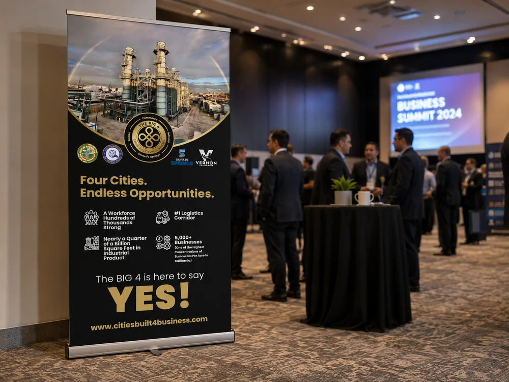 Public affairs event with BIG 4 banner