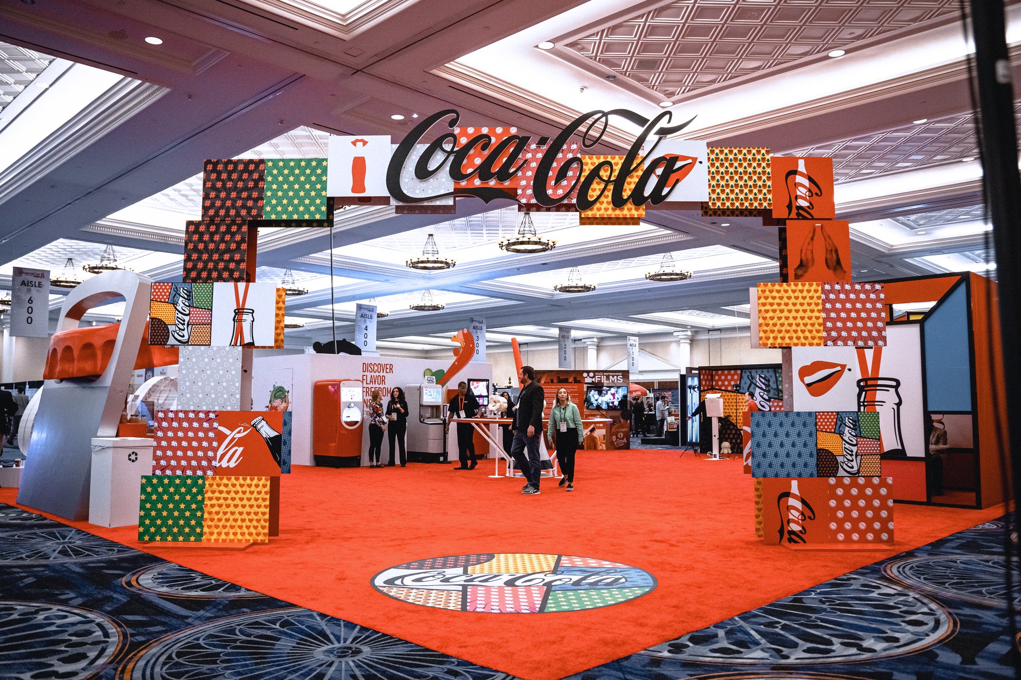 Coca-Cola CinemaCon 2023 activation at Caesars Palace, produced in partnership with LNL Agency.