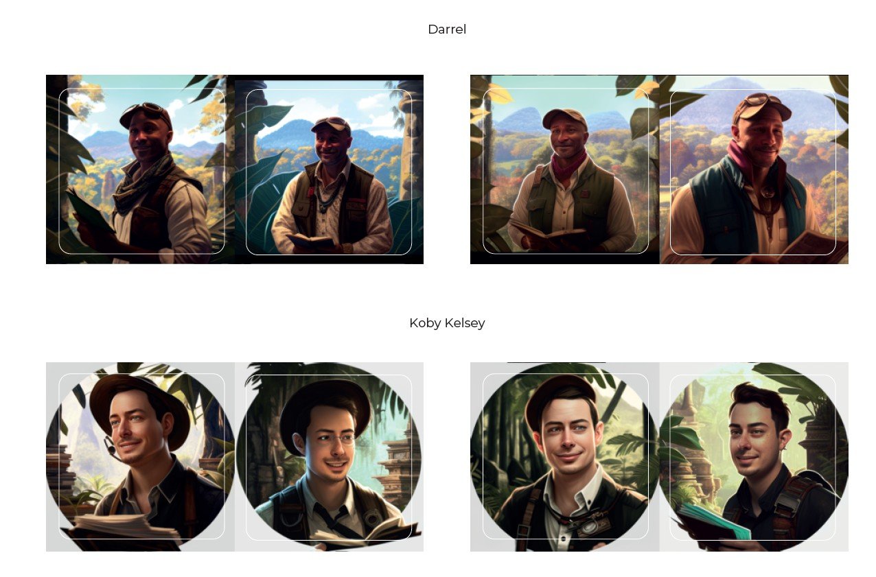 Custom AI avatars for FSOP All Hands attendees, produced in partnership with LNL Agency.