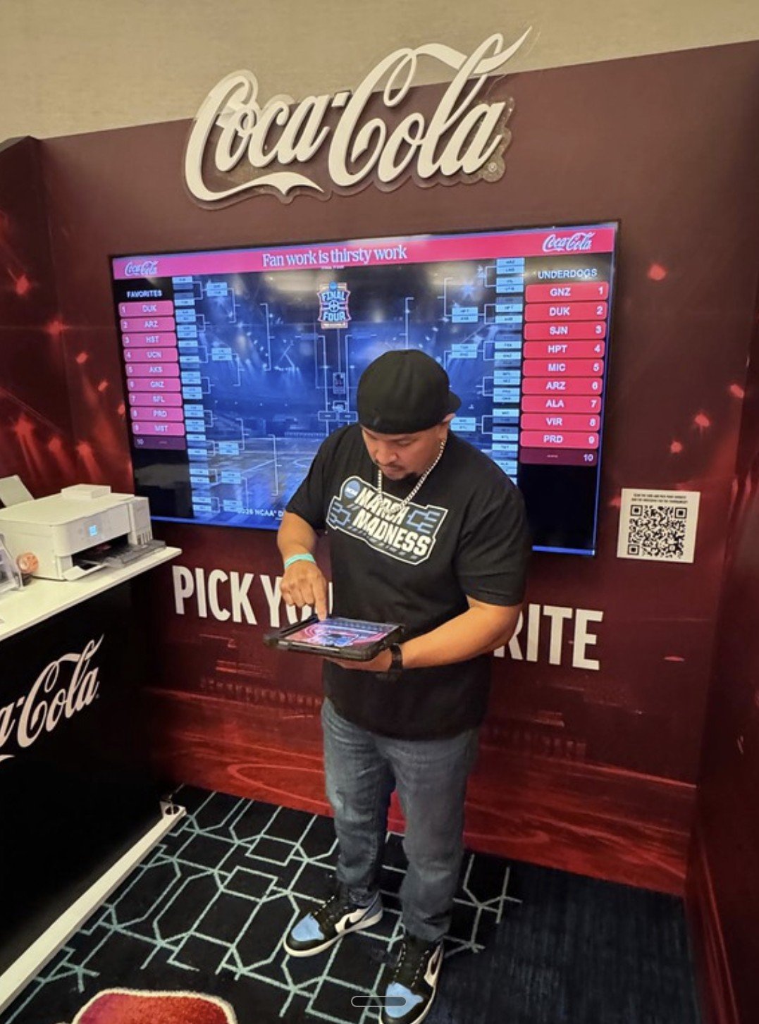 Coca-Cola booth at The Cosmopolitan, produced in partnership with LNL Agency.