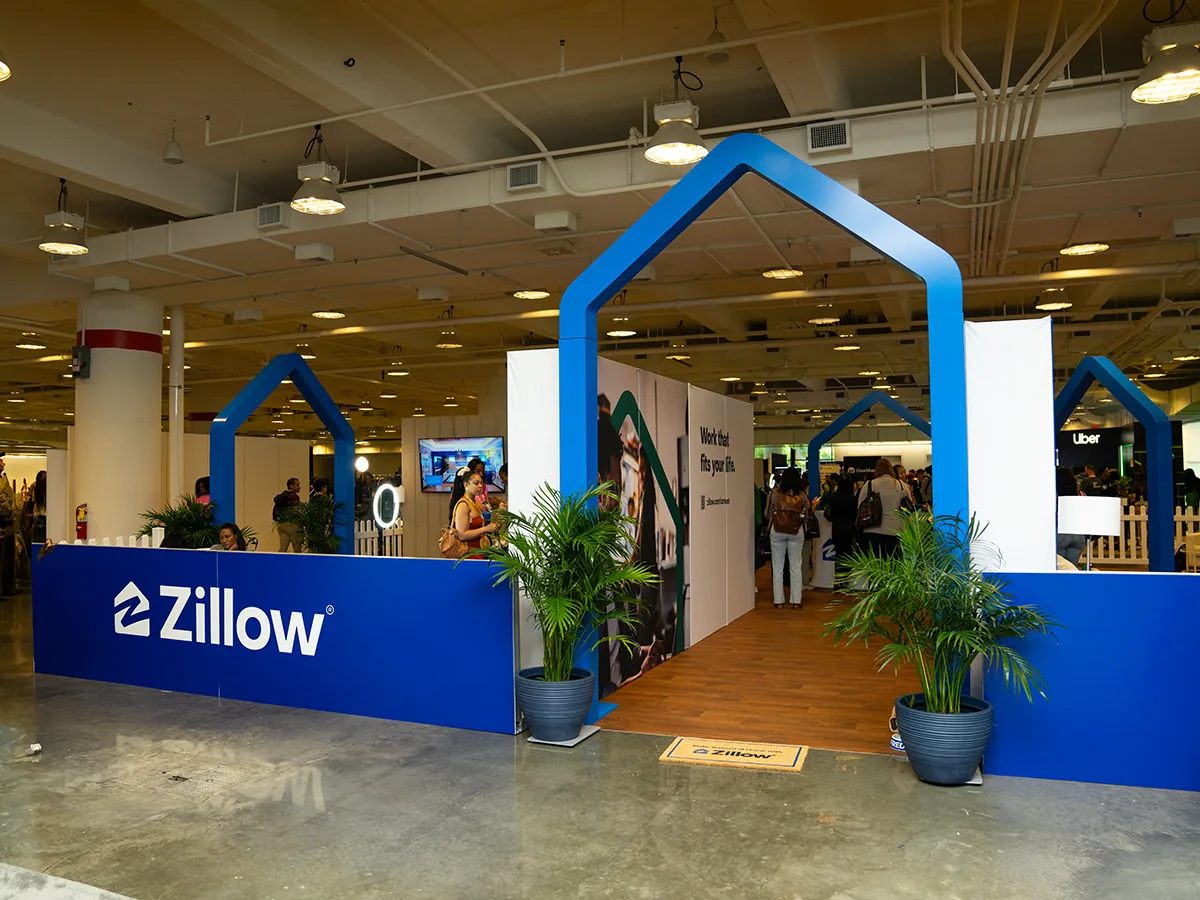 Built Zillow tradeshow booth